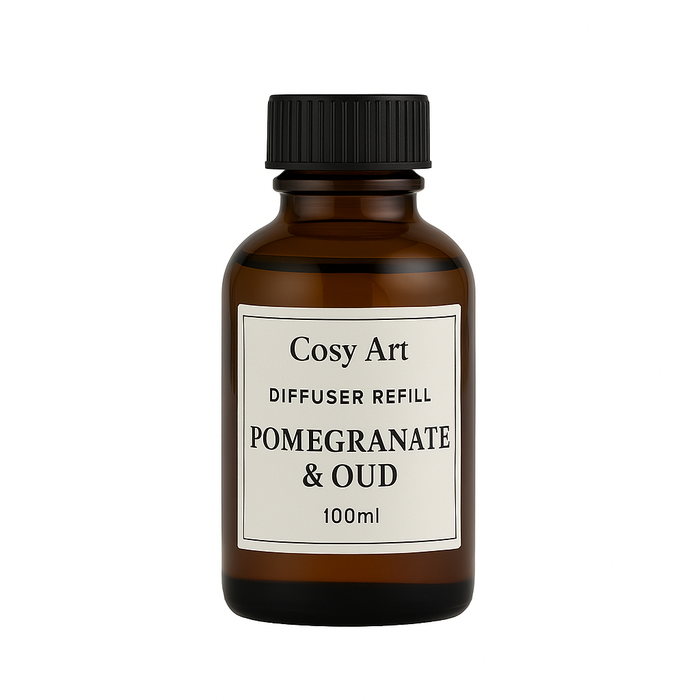 Pomegranate & Oud Diffuser Refill – Bold, Exotic Luxury Fragrance 100ml