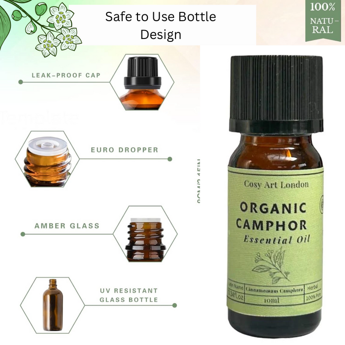 Camphor Organic Essential Oil 10ml